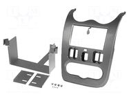 Radio frame; Dacia; 2 DIN; grey (shiny) PER.PIC.