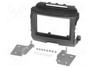 Radio frame; Kia; 2 DIN; black ACV