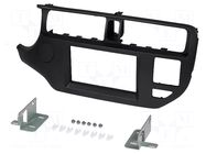 Radio frame; Kia; 2 DIN; black ACV