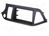 Radio frame; Kia; 2 DIN; black PER.PIC.