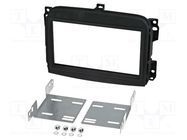 Radio frame; Fiat; 2 DIN; black PER.PIC.