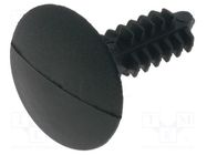 Rivet; polyamide; Panel cutout diam: 4mm; black; UL94V-2 ESSENTRA