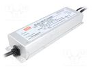 Power supply: switched-mode; LED; 150W; 54÷107VDC; 1400mA; IP67 MEAN WELL