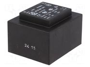 Transformer: encapsulated; 10VA; 230VAC; 9V; 9V; 555mA; 555mA; PCB HAHN