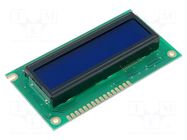 Display: LCD; alphanumeric; STN Negative; 16x2; blue; 84x44x13.5mm RAYSTAR OPTRONICS