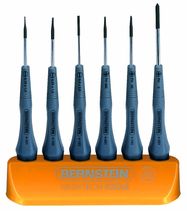 6-piece screwdriver and cross-recess screwdriver set