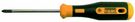 Cross-recess screwdriver PZ, EUROline-Power, size 1, blade length 80 mm