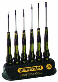 6-piece screwdriver set in a practical table support, dissipative material