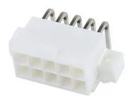 MINIFIT JR RA DR /FLGS 30AU V-0 10CKT