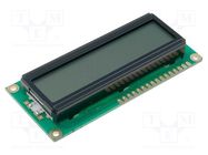 Display: LCD; alphanumeric; FSTN Positive; 16x2; yellow; LED RAYSTAR OPTRONICS