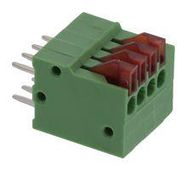 SPRING TERMINAL BLOCK 4C-VERT GREEN