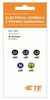 LABEL, 3 PHASES, 12.5MM, MULTICOLOUR
