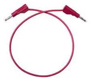 STACKABLE 4MM BANANA PLUG, RED, 1.52M