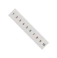 LABELING PLATE, FRONT, 1-10, 5.2MM, WHT
