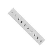 LABELING PLATE, FRNT, U/V/W/N/GND, 6.2MM