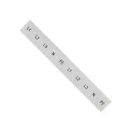 LABELING PLATE, L1/L2/L3/PE/N, 8.2MM/WHT