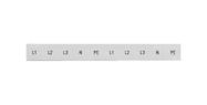 LABELING PLATE, L1/L2/L3/PE/N, 10.2MM