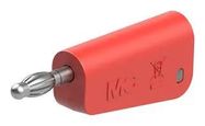 BANANA CONNECTOR, RED, PLUG, 32A