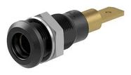 BANANA CONNECTOR, BLACK, SOCKET, 25A