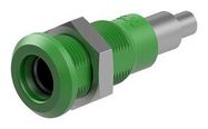 BANANA CONNECTOR, GREEN, SOCKET, 25A