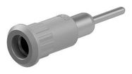 BANANA CONNECTOR, GREY, SOCKET, 25A