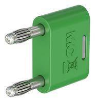 BANANA CONNECTOR, GREEN, PLUG, 32A