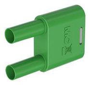 BANANA CONNECTOR, GREEN, PLUG, 32A