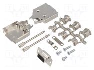 Connector: D-Sub; PIN: 9; plug; female; straight; soldering; black ENCITECH