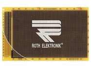 Board: universal; double sided,prototyping; W: 100mm; L: 160mm ROTH ELEKTRONIK GMBH