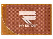 Board: universal; single sided,prototyping; W: 100mm; L: 160mm ROTH ELEKTRONIK GMBH