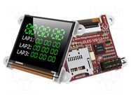 Display: OLED; 1.5"; 128x128; Dim: 45.5x36x13.7mm; 3.3VDC,5VDC 4D Systems