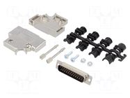 Connector: D-Sub; PIN: 25; plug; male; soldering; for cable; black ENCITECH