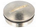 Stopper; PG11; IP68; brass; Plating: nickel; SKINDICHT®; with seal LAPP