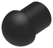 DOME PLUG, SIZE 16, PA6, 15.8MM, BLACK