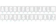 LABELING KIT, PRE-PRINTD, A-Z, 30MM, WHT