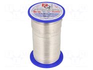 Silver plated copper wires; 1.1mm; 500g; Cu,silver plated; 59m BQ CABLE