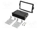 Radio frame; Dacia,Fiat,Nissan,Opel,Renault; 2 DIN; black gloss ACV