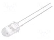 LED; red; 5mm; 1120÷1560mcd; 30°; Front: convex; 5VDC; No.of term: 2 OPTOSUPPLY