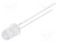 LED; 5mm; white warm; 2180÷3000mcd; 30°; Front: convex; 5VDC OPTOSUPPLY