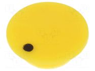 Cap; plastic; push-in; yellow; Indicator: Bblack dot CLIFF