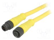 Cable: for sensors/automation; PIN: 5; M12-M12; 9m; plug; plug; IP67 MOLEX