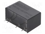 Converter: DC/DC; 1W; Uin: 4.5÷5.5V; Uout: 12VDC; Iout: 83mA; SIP7 AIMTEC