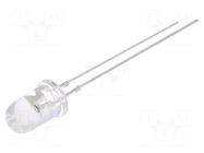 LED; white cold; 5mm; candle light effect,blinking; 5800÷7000mcd OPTOSUPPLY