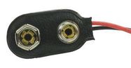 BATTERY HOLDER, STRAP, 9V, WIRE LEADS