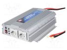 Converter: DC/AC; 1000W; Uout: 230VAC; 10÷15VDC; 310x210x85mm; 82% MEAN WELL