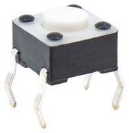 TACTILE SWITCH, 0.05A, 12VDC, 100GF, THT