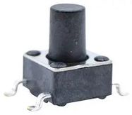 TACTILE SWITCH, 0.05A, 12VDC, 160GF, SMD