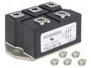 Bridge rectifier: three-phase; Urmax: 1.8kV; If: 88A; Ifsm: 750A POWERSEM
