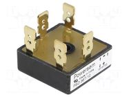 Bridge rectifier: three-phase; Urmax: 1200V; If: 35A; Ifsm: 550A POWERSEM