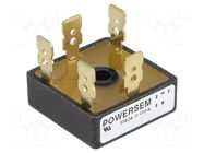 Bridge rectifier: three-phase; Urmax: 800V; If: 25A; Ifsm: 380A; THT POWERSEM